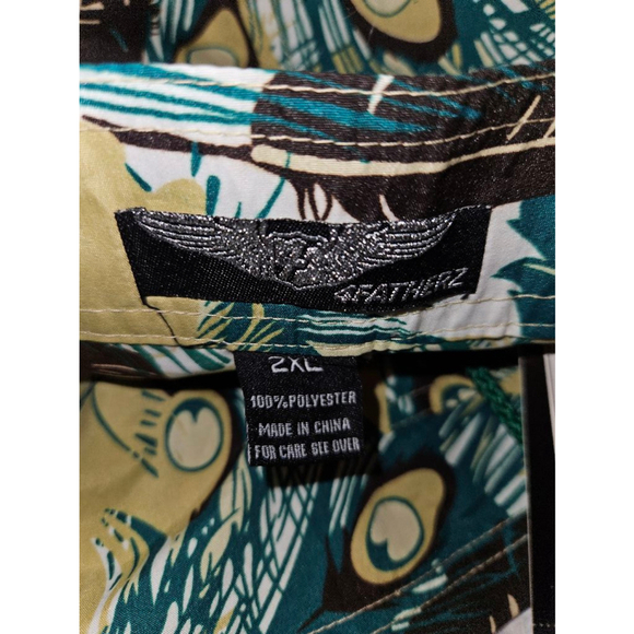 4Fatherz Swimming Trunks Size 2XL Feather Tropical Design Beach Vacation NEW - Picture 6 of 11